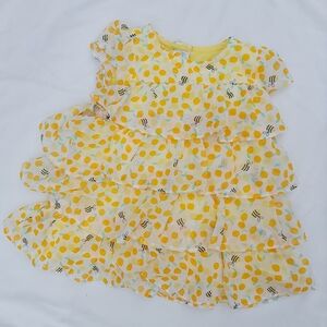 Little Wonders Yellow And White Bumblebee Princess Party Dress Size 3-6 Month